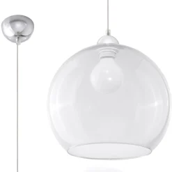 Lampa wisząca BALL transparentny