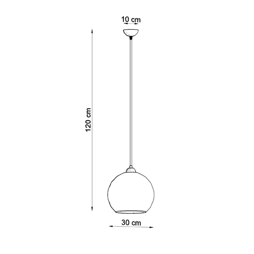 Lampa wisząca BALL zielona