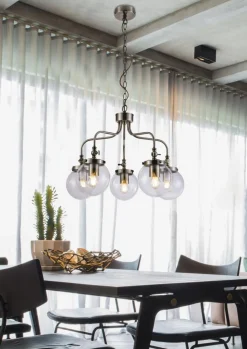 Lampa wisząca Ballet 5x40W E27 patynowy