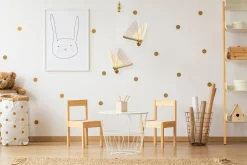 Lampa wisząca BEE LAMP 5 LED złota 45 cm