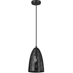 Lampa wisząca Bene 20/33 stożek 1x60W E27 ażurowy czarny