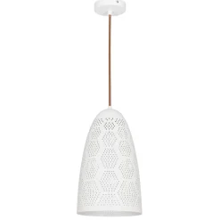 Lampa wisząca Bene 20/33 stożek 1x60W  E27 ażurowy biały