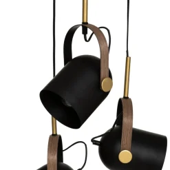 Lampa wisząca Bil 3 żarówki czarna