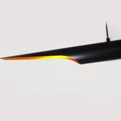 Lampa wisząca BLACK TUBE czarno złota 100 cm