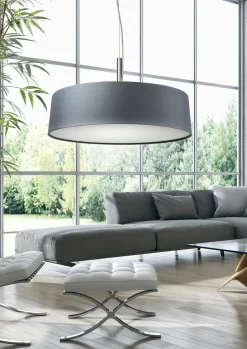Lampa wisząca Blum 3x60W E27 srebrzysto  szary