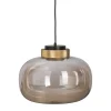Lampa wisząca BOOM LED bursztynowo złota35 cm