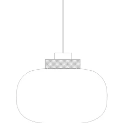 Lampa wisząca BOOM LED bursztynowo złota35 cm