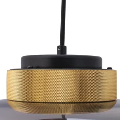 Lampa wisząca BOOM LED bursztynowo złota35 cm