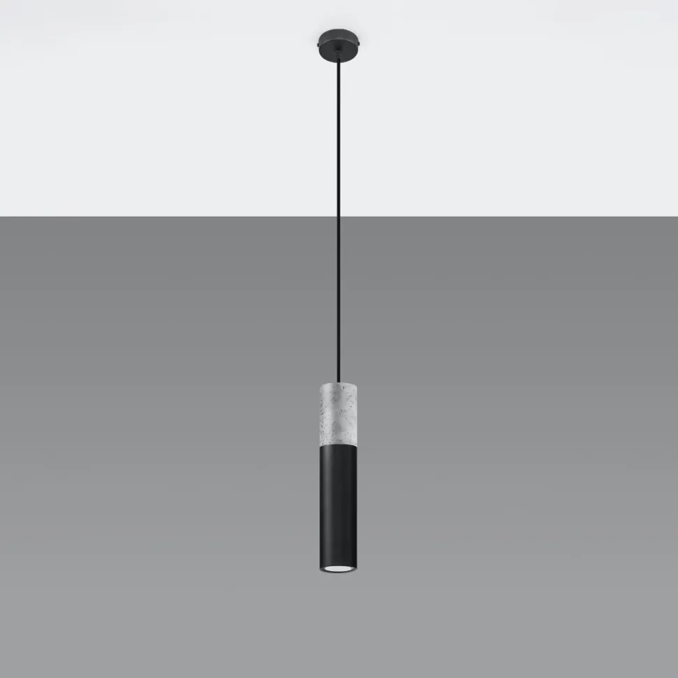 Lampa wisząca BORGIO 1 czarny