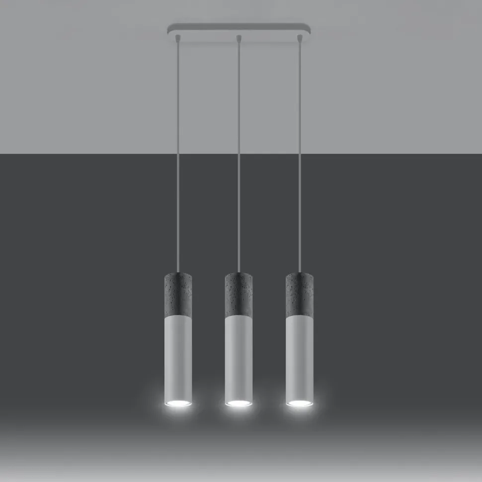 Lampa wisząca BORGIO 3L biały