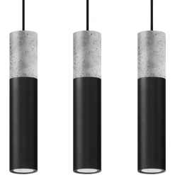 Lampa wisząca BORGIO 3L czarny