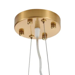 Lampa wisząca BOTANIKA WAVE złoto biała 125 cm