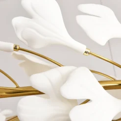 Lampa wisząca BOTANIKA WAVE złoto biała 125 cm