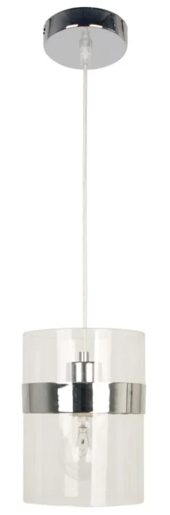 Lampa wisząca Brando 15 1x60W E27 chrom  / transparent