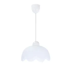 Lampa wisząca Bratek 18 1x60W E27 klosz  biały