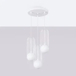Lampa wisząca BRINA 3P biała