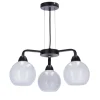 Lampa wisząca Caldera czarny 3x60W E27  klosz biały