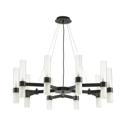 Lampa wisząca CANDELA-10 czarna 85 cm