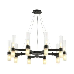 Lampa wisząca CANDELA-10 czarna 85 cm