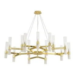 Lampa wisząca CANDELA-15 złota 120 cm