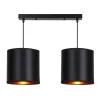 Lampa wisząca Candida czarny 2x40W E27  abażur czarny