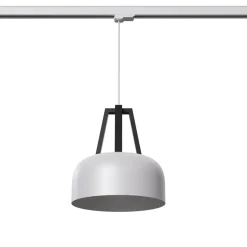 Lampa wisząca CASCO biała/czarna E27  3000K 7,5W 620lm