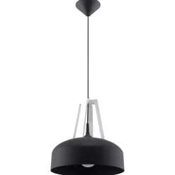 Lampa wisząca CASCO czarna/biała