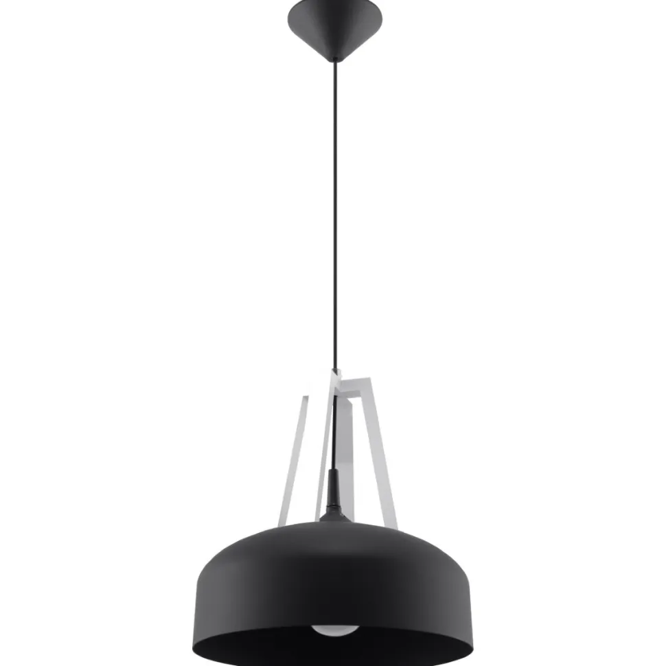 Lampa wisząca CASCO czarna/biała