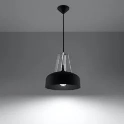 Lampa wisząca CASCO czarna/biała