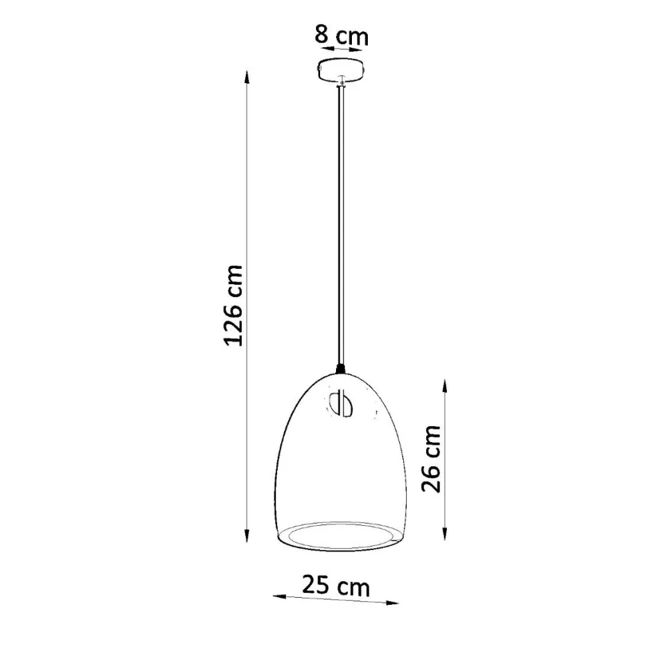 Lampa wisząca ceramiczna BUKANO