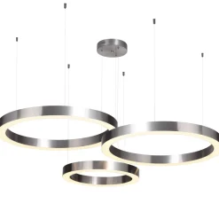Lampa wisząca CIRCLE 60+60+80 LED nickel  na 1 podsufitce