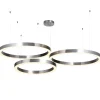 Lampa wisząca CIRCLE 60+80+80 LED nikiel na 1 podsufitce