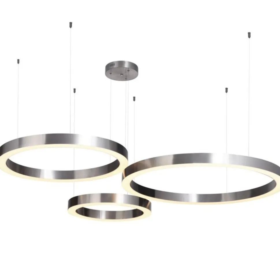 Lampa wisząca CIRCLE 120 LED nikiel szczotkowany 120 cm