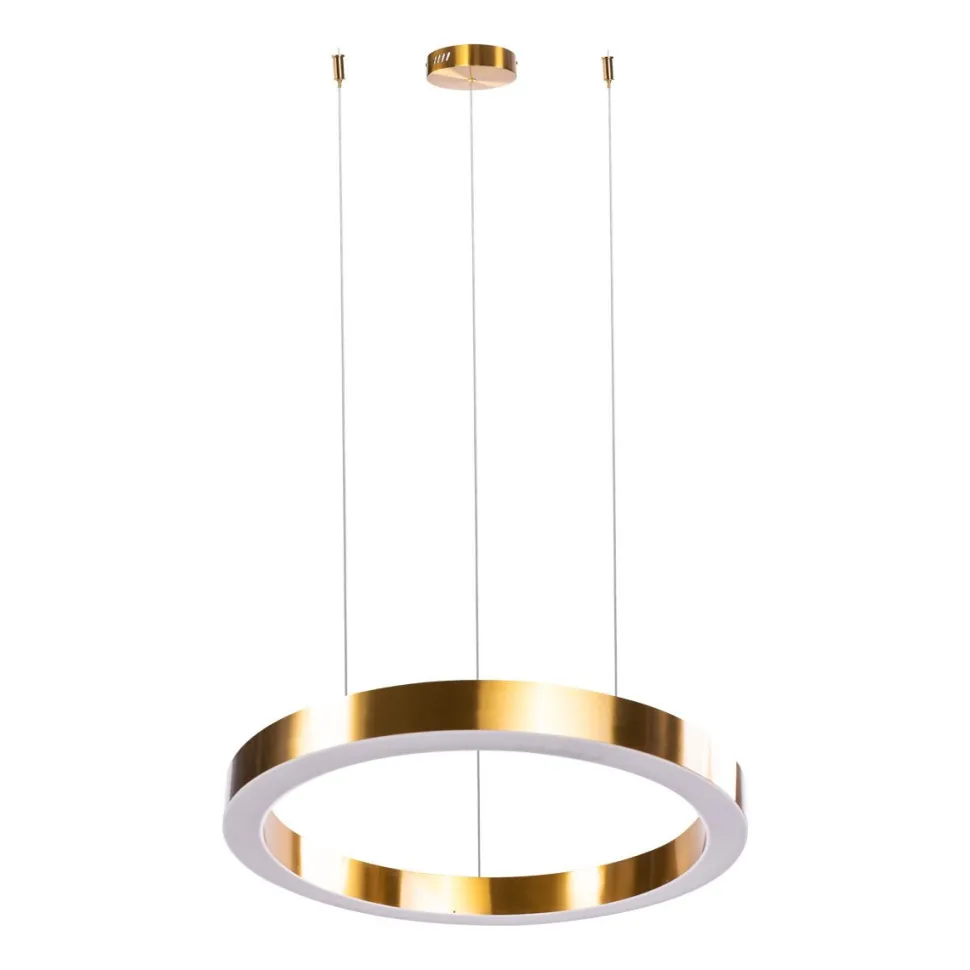 Lampa wisząca CIRCLE 40 ledowa 40 cm mosiądz