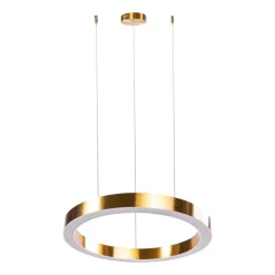 Lampa wisząca CIRCLE 80 ledowa 80 cm mosiądz