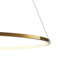 Lampa wisząca CIRCLE SLIM 80 LED złoty  80 cm