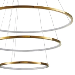 Lampa wisząca CIRCLE SLIM 40+60+80 LED  złoty 40 cm + 60 cm + 80 cm