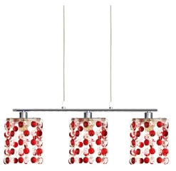 Lampa wisząca Classic 3x40W G9 czerwony