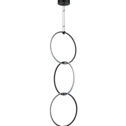 Lampa wisząca COCO 3 LED czarna 40 cm