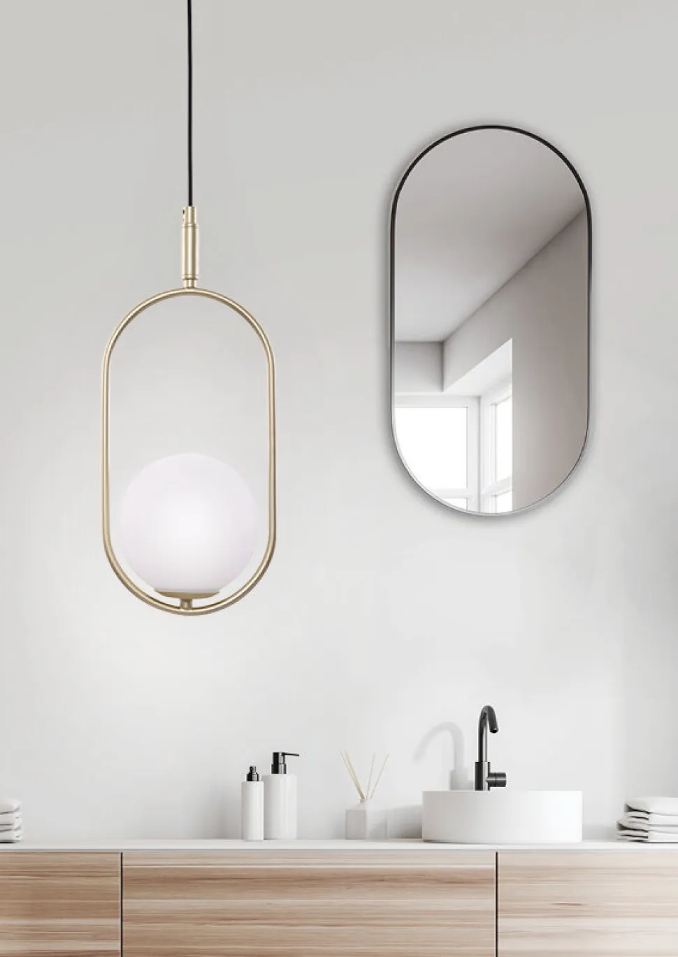 Lampa wisząca Cordel 1x28W G9 mosiądz