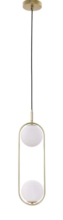 Lampa wisząca Cordel 2x28W G9 mosiądz