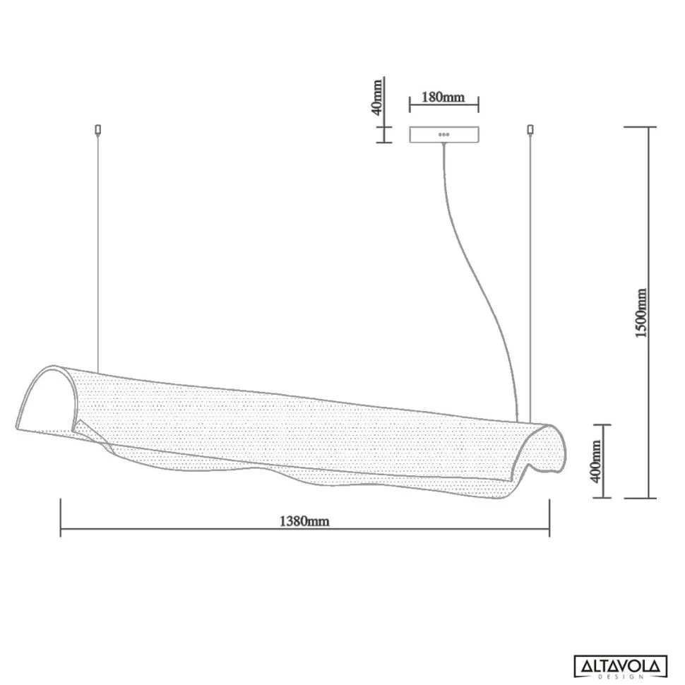 Lampa wisząca Cortina no. 3