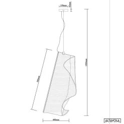 Lampa wisząca Cortina no. 1