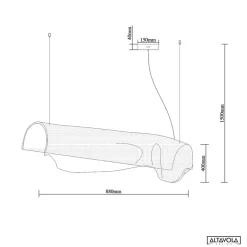 Lampa wisząca Cortina no. 2