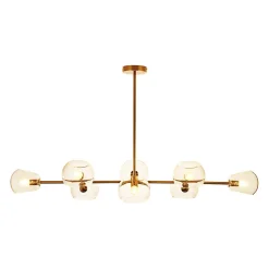 Lampa wisząca COSMIC-8 złota 85 cm