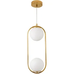 Lampa wisząca COSTA DUO złota 50 cm