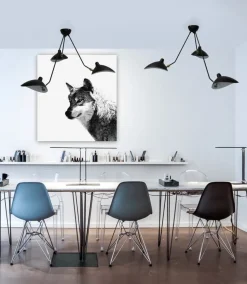 Lampa wisząca CRANE-3P czarna