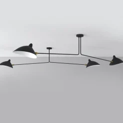 Lampa wisząca CRANE-2P dwuramienna czarna