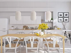 Lampa wisząca CRESTO biały 1x40W E27  klosz biały