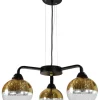 Lampa wisząca Cromina gold 3x60W E27 czarny